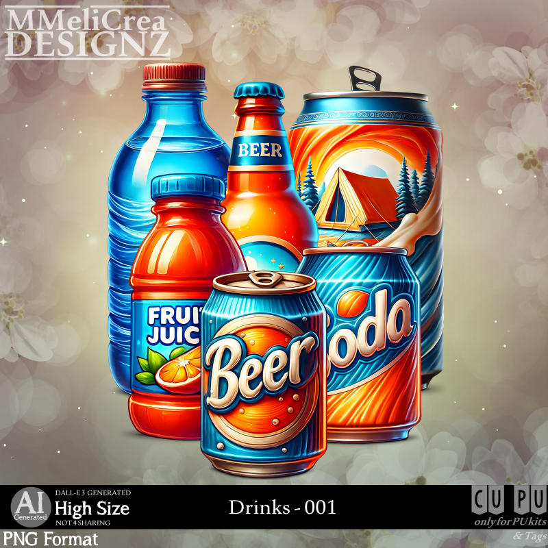 (image for) AI - Drinks - CU001 (CU4PU/PNG/PACK)